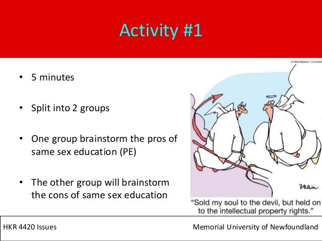 Cons of same sex classes